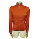 NEW HERMES JACKET POLAR WARM-UP FLEECE H800165E 36 S ORANGE NEW COAT - Hermès