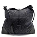 NEW HERMES SILK CITY KELLY HANDBAG IN PEARLS BLACK SILK CROSSBODY SILK BAG - Hermès