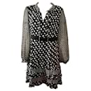 DvF Fionna silk dress with daisy print and ruffle details - Diane Von Furstenberg