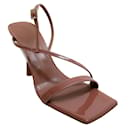 GIA / RHW Brown Patent Leather Rosie Strappy Sandals - Autre Marque