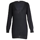 Stella McCartney V-neck Sweater in Black Cashmere Silk - Stella Mc Cartney