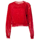 Cittadino di cotone, Maglione rosso stracciato - Autre Marque