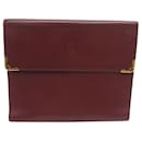 VINTAGE CARTIER MUST ORGANIZER DIARY COVER BORDEAUX LEATHER DIARY COVER - Cartier