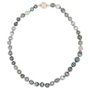 Necklace 41 CLP CIRCLED TUAMOTU TAHITI PEARLS032P Silver 925 PEARLS NECKLACE - Autre Marque