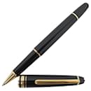 PENNA ROLLER IN RESINA NERA VINTAGE MONTBLANC MEISTERSTUCK CLASSIC ORO - Montblanc