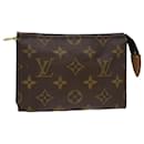 Toilette Poche Monogram Louis Vuitton 15 Pochette M47546 Auth LV 48806