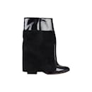 Givenchy Suede and Patent Leather Ankle Boots