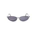 Óculos de sol prateados cromáticos Christian Dior