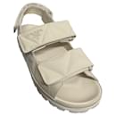 Padded nappa sandals - Prada