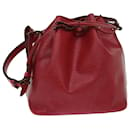 LOUIS VUITTON Epi Petit Noe Shoulder Bag Red M44107 LV Auth 48976 - Louis Vuitton