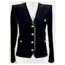 Yves Saint Laurent black velvet jacket