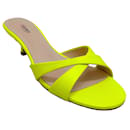 Sandálias L'Agence Neon Amarelo Alesia Criss Cross Slide