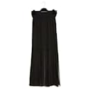 Haute Couture Maxi black silk chiffon FR34 - Chanel
