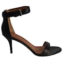 Givenchy Nadia Ankle Strap Sandals in Black Leather