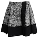 Proenza Schouler Mini-jupe en tweed en coton noir