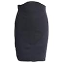 Antonio Berardi Midi Skirt in Black Rayon - Autre Marque
