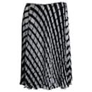 Valentino Pleated Midi Skirt in Multicolor Polyester