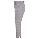 Prada Houndstooth Check Trousers in Multicolor Cotton