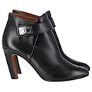 Givenchy Shark Lock Pointed-toe Ankle Boots in Black Leather