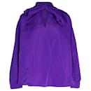 Chemise à nœud lavallière Valentino Garavani en coton violet