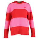 Acne Studios Nimah Block Stripe Crewneck Knit Sweater in Multicolor Cotton