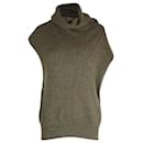 Chloé Cowl Neck Sweater in Green Cashmere
