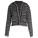 Isabel Marant Striped Plunge Neckline Sweater in Multicolor Wool