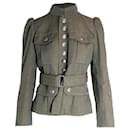 Giacca Militare Marc Jacobs in Lana Verde Oliva