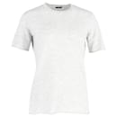 Camiseta Joseph Melange con cuello redondo en lana reciclada gris claro