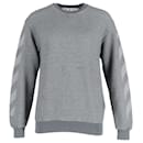 Off-White Arrows Crewneck Sweatshirt in Grey Cotton - Off White