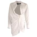 Jacquemus La Robe Bahia Shirt Dress in White Cotton