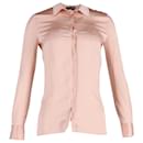 Blusa con botones de seda rosa de Tom Ford