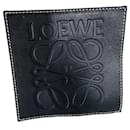 Loewe Medium Basket Bag with Chain in Beige Raffia and Black Calfskin Leather