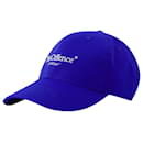 Drill No Offence Hat - Off White - Cotton - Blue