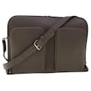 LOUIS VUITTON Naxos Shoulder Bag Leather Gray LV Auth am4782 - Louis Vuitton