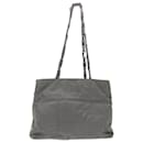 PRADA Quilted Shoulder Bag Nylon Gray Auth ar9997 - Prada