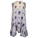 Mini-robe florale à volants MSGM en polyester blanc - Msgm