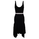 a.l.C. Anders Handkerchief Hem Knit Midi Dress in Black Viscose - A.L.C