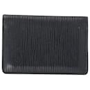 Louis Vuitton Pocket Organizer/Card Holder in Black Epi Leather 