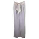 Lanvin Bow Detail Maxi Skirt in Grey Acetate