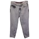Jeans Hugo Boss lavati chiari in cotone grigio