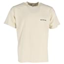 T-shirt Balenciaga Jersey con logo vintage in cotone color crema