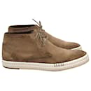 Berluti Cernobbio Lace-up Boots in Brown Suede