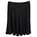 Prada A-Line Skirt in Black Viscose