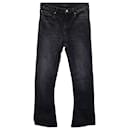 Balenciaga Unisex Bootcut Denim Pants in Black Cotton