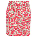 Love Moschino Mini Skirt in Floral Print Cotton