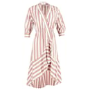 Ba&Sh Nastasia Ruffled Striped Wrap Dress In Multicolor Viscose