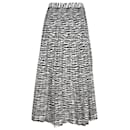 Proenza Schouler Pleated Zebra Midi Skirt in Animal Print Viscose