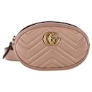 Gucci GG Marmont Belt Bag in Taupe Leather