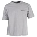 T-shirt Balenciaga Turn Logo in cotone grigio
